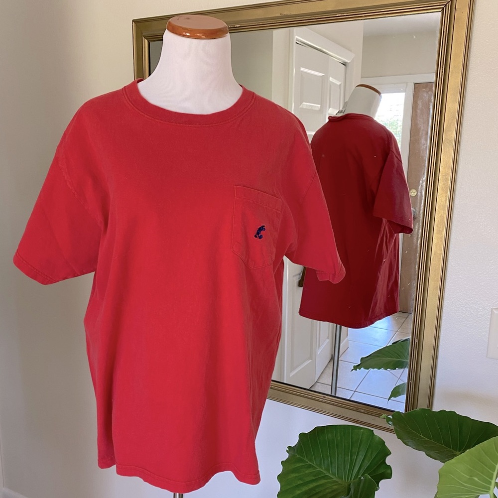 Vintage Disney Mickey Mouse logo Pocket T-shirt